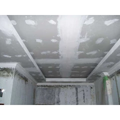 pemasangan gypsum + bahan