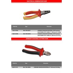 bullocks tang kombinasi elektrik, tang potong. diagonal germany plier