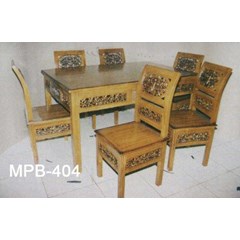 set kursi makan kartini ukir