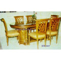 set kursi makan salina silang
