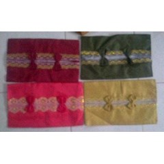 tempat tissu satin rendah