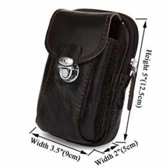 7066c classic dark coffee vintage leather mini wallet purse men besiness