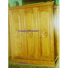 almari pakaian angsa 3 pintu