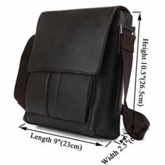7056c 100% leather men dark coffee fashion shoulder bag cross body