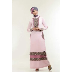 gamis queena g-048 pink