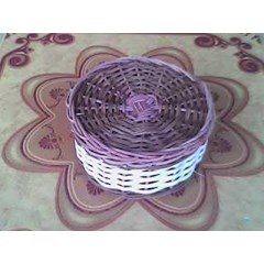 tempat permen rotan bulat