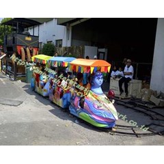 kereta mini triplek dobel loko argo krisna fiber