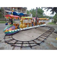 kereta mini full fiber dobel + atap