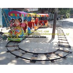 kereta mini mainan anak triplek dobel