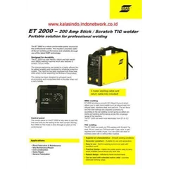 esab inverter et-2000 welding machine