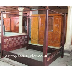 tempat tidur minimalis kanopi motif obat nyamuk