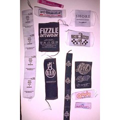 produksi woven label / label rajut / label baju