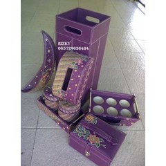 set toples kaca batik vinyl