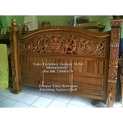 tempat tidur rahwana ukuran 180x200 melamin doff
