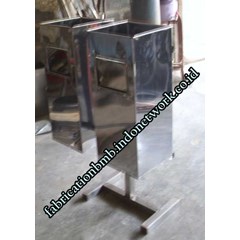 tong sampah stainless - standing ashtray stainless
