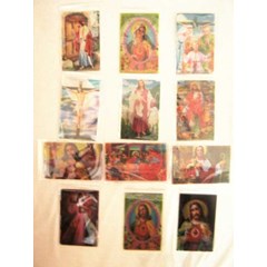 kartu magnet gambar rohani 3d ( tempelan kulkas)