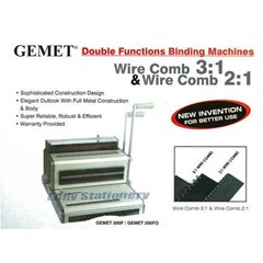 wire comb 3: 1 & 2: 1 gemet mesin jilid
