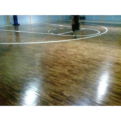 lantai parket badminton, bulutangkis
