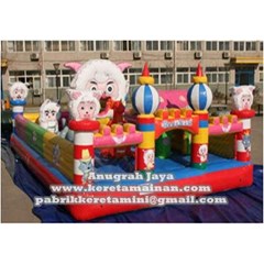 istana balon happy sheep 5x8m
