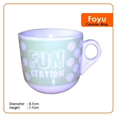cm foyu - mug/ gelas keramik promosi/ souvenir/ merchandise/ gift