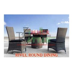 rivel round dining set