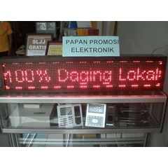 papan promosi/ nama elektronik/ running text/ di makassar ( beserta harga)
