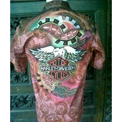 kemeja batik lukis