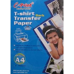 t' shirt transfer paper dark e-print rp.40.000