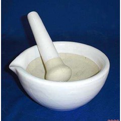 mortar dan stempler, alu dan lumpang , mortar porselin untuk alat-alat laboratorium kimia ready stock