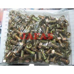 baut mur aki m 5 x 10 kuning