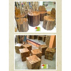 stool ( recycle teak wood)