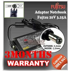 adaptor/ adapter/ charger fujitsu 20v 3.25a original/ asli/ genuine/ compatible/ kw1 for/ untuk laptop/ notebook/ netbook/ netbuk fujitsu amilo series/ fujitsu esprimo series/ fujitsu lifebook series ( 5.5 * 2.5 mm)