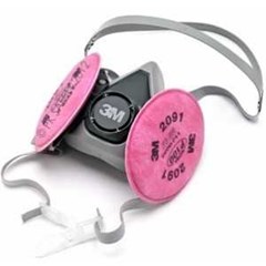 3m 6000 series half face respirator ( asbestos & lead dust mask)
