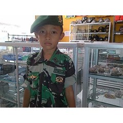 baju karnaval loreng anak