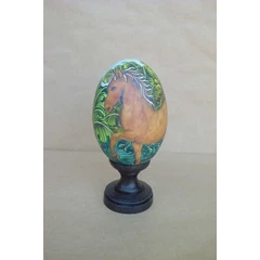 wooden duck egg with 
