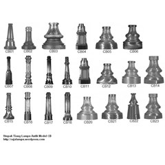 umpak tiang lampu | lamp post base model klasik
