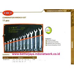 iwt combination wrench set ( inches) @ 11 pcs