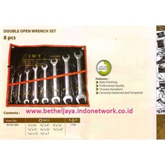 iwt double open wrench set ( inches ) @ 8 pcs