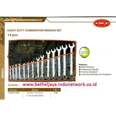 iwt heavy duty combination wrench set ( mm) 14 pcs