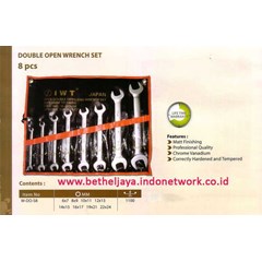 iwt double open wrench set ( mm ) @ 8 pcs