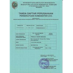 tanda daftar persekutuan komanditer pemerintah kabupaten mojokerto