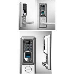 biometric fingerprint lock+ password keypad lock+ handle lock+ sliding ( bbl14)