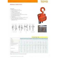 toyo chain block