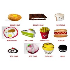 bantal unik aneka motif makanan