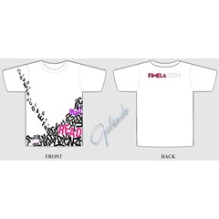 [ ts004] t shirt promosi - fimela ( white)