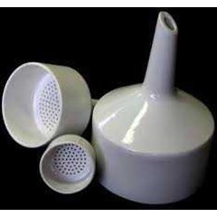 corong buchner, corong glass pyrek, corong , funnel , alat lab, alat kimia,