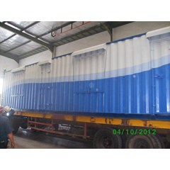 modifikasi container 40' ( feet) + frame roller plate
