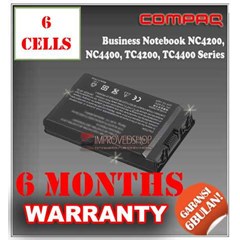 baterai/ batere/ battery compaq business notebook nc4200, nc4400, tc4200, tc4400 kw1/ compatible/ replacement