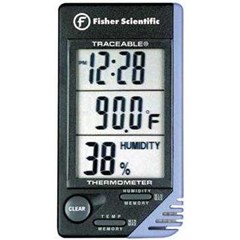 traceable; thermometer/ clock/ humidity monitor