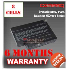 baterai/ batere/ battery compaq presario 1100, 2100, business notebook nx9000, evo n1050v kw1/ compatible/ replacement